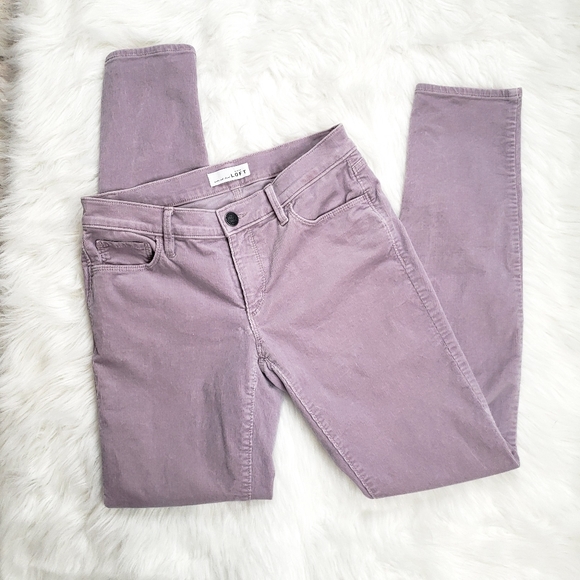 LOFT Denim - Ann Taylor Loft Lilac Corduroy Straight Size 26/2